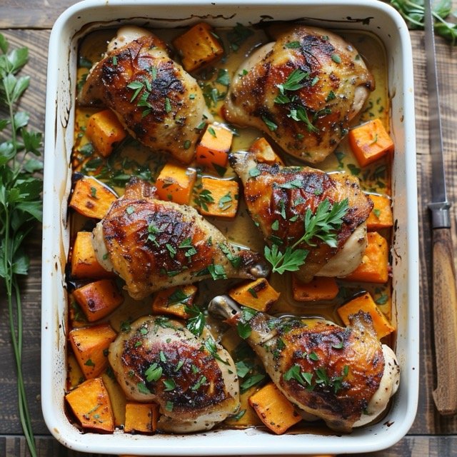 7-Day Meal Plan for Gastritis- Baked Chicken with Sweet Potato