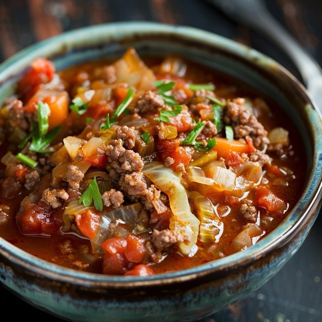 Ground Beef Crock Pot Recipes- Ground Beef and Cabbage