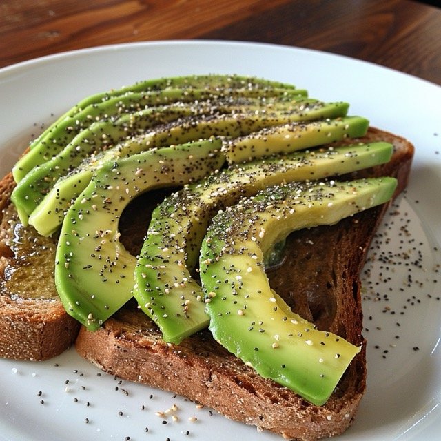 7-Day Meal Plan for Gastritis- Whole Grain Toast with Avocado