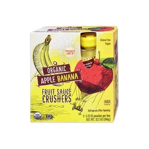 Organic Apple Banana Fruit Sauce Crushers

